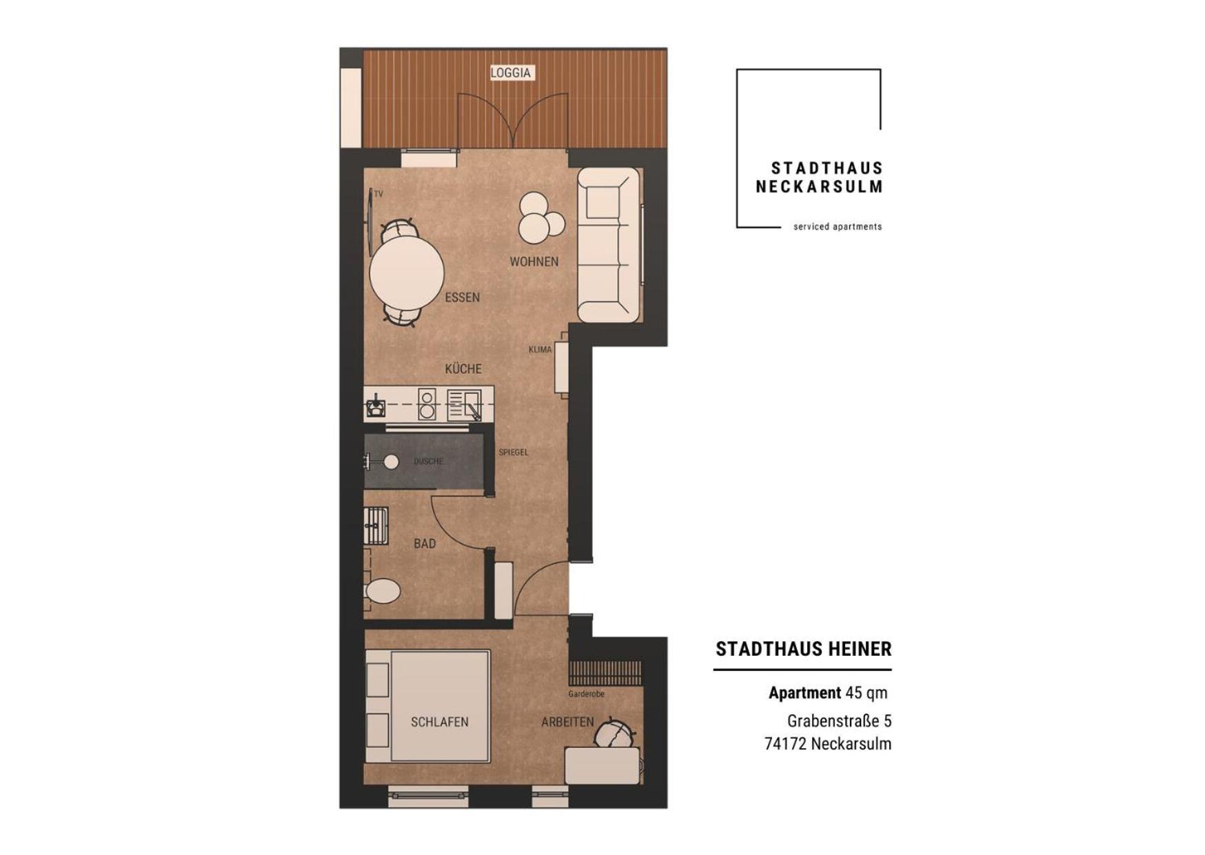 Stadthaus Neckarsulm Serviced Apartments - Stadthaus Heiner Bagian luar foto